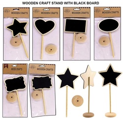 WOODEN STAND WITH BLACK BOARD SMALL RAW4012 1150